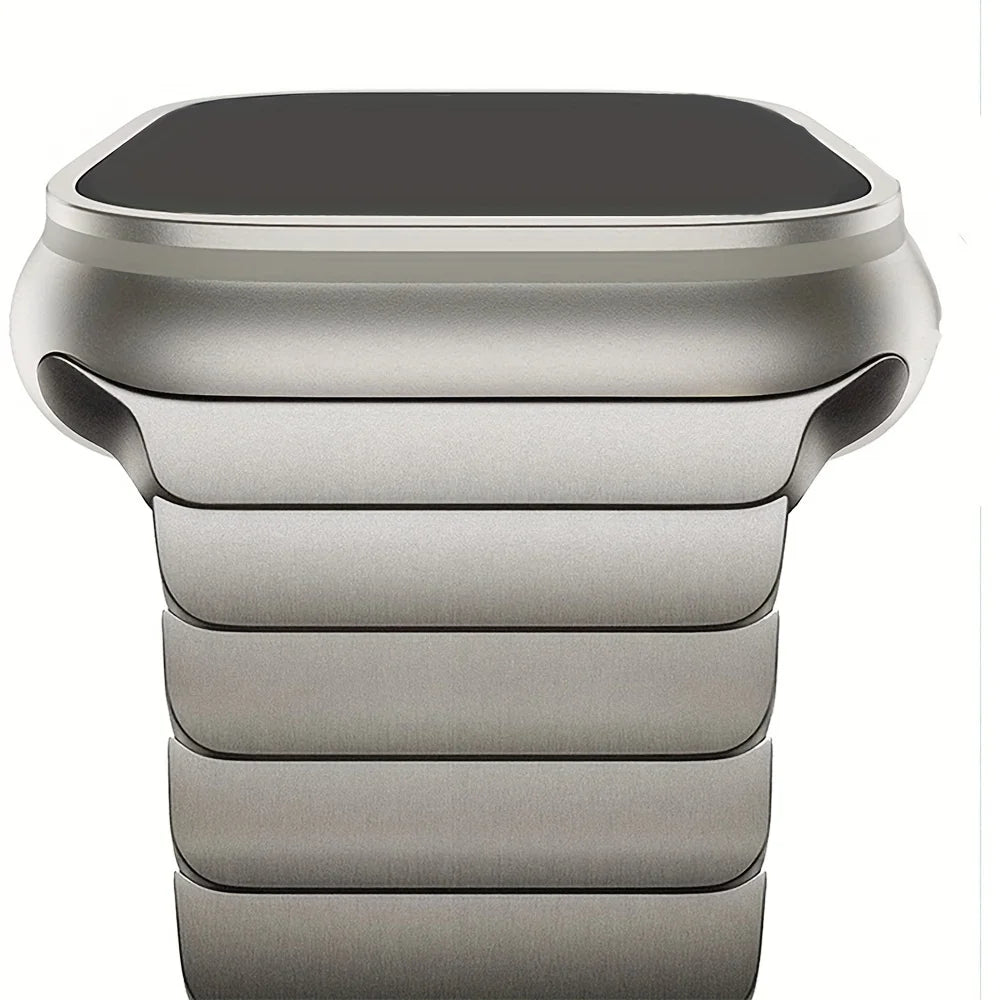 Titanium band For Apple Watch band 40mm 46mm 42mm 44mm 45mm 49mm Stainless Steel Wristband For Apple Watch Series 11 10 9 8 7 6 5 4 SE 3 Ult