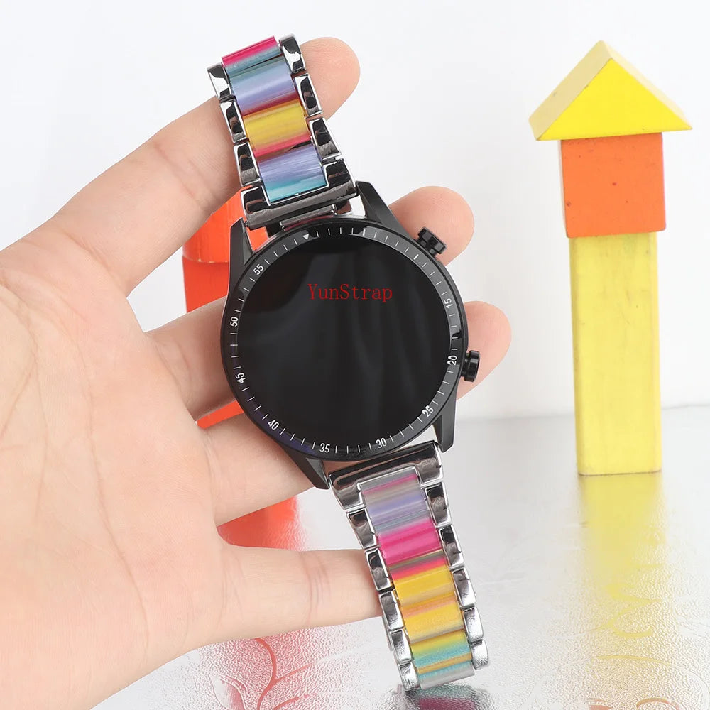 18mm 20mm 22mm Watch Bands For Samsung Galaxy Watch 7/6/5/4/3 40mm 44mm S3 Active2 Huawei Watch 4 3 GT5 GT4 GT3 Gt2e Pro Band