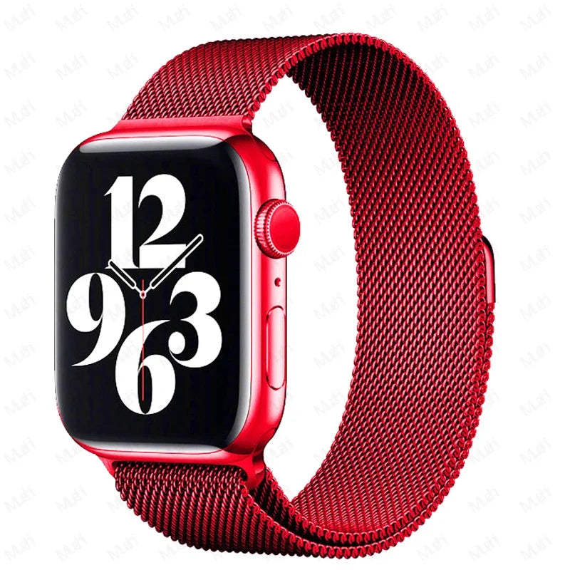 Milanese Loop for Apple Watch band 44mm 40mm 45mm 41mm 42mm 38mm 44mm band Ultra 2 49mm metal band Apple Watch Series 9 8 7 6 SE 5 4 3