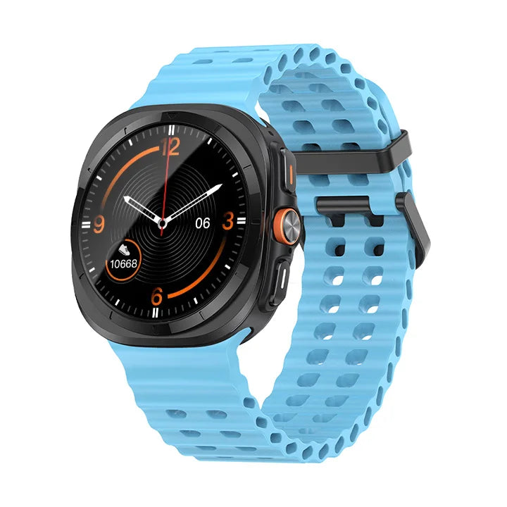 Silicone Breathable Strap For Samsung Galaxy Watch Ultra 47mm Marine Wristband Bracelet Galaxy Watch Ultra(2025) 47mm Watchband