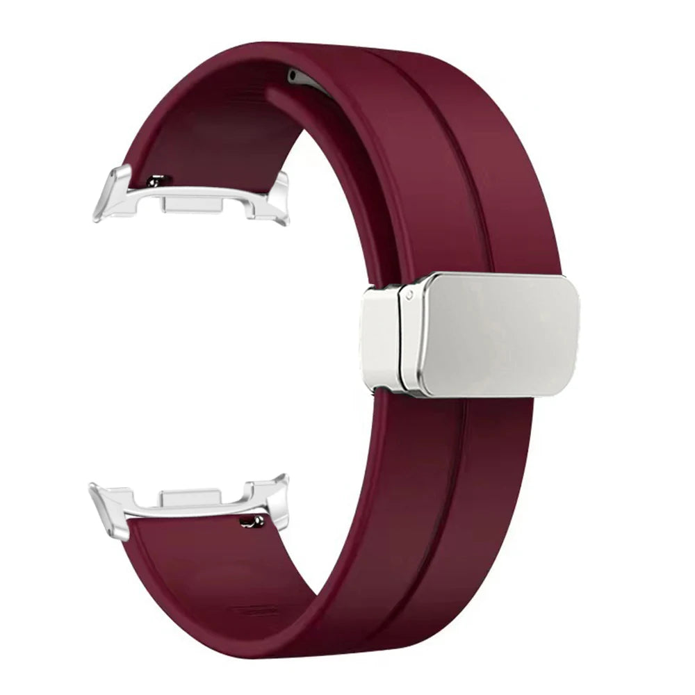 Soft Silicone Band for Samsung Galaxy Watch 8 40mm 44mm Magnetic Watchband for Galaxy Watch8 Classic 46mm Ultra 2025 Accessories