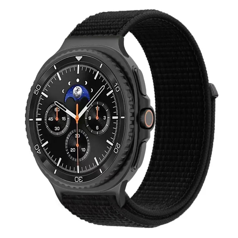 Official Nylon Strap For Samsung Galaxy Watch 8 40mm 44mm Metal Connecting Wristband Bracelet Samsung Galaxy 8 Classic 46mm Band