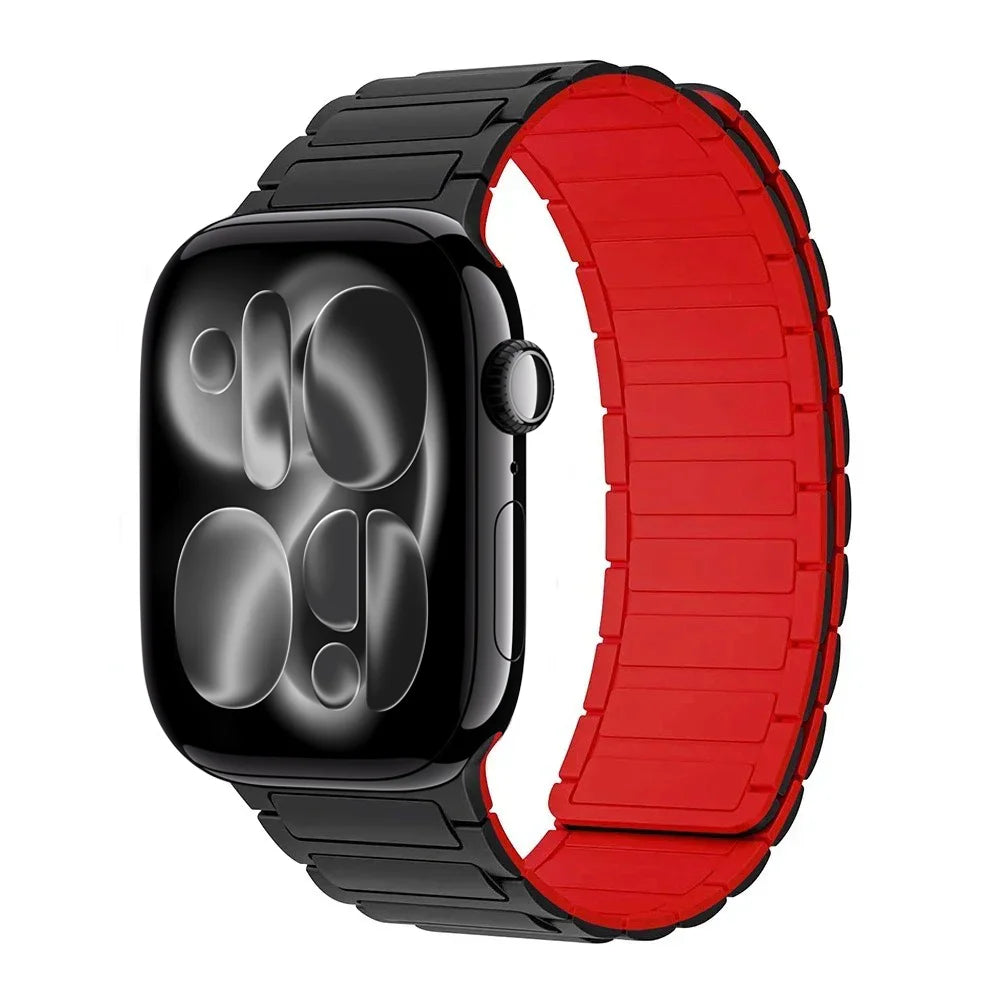 Magnetic Silicone band for Apple Watch band Ultra 3 2 1 49mm 11 10 46mm 42mm band Apple Watch 9 8 7 6 5 4 SE 45mm 41mm 44mm 40mm