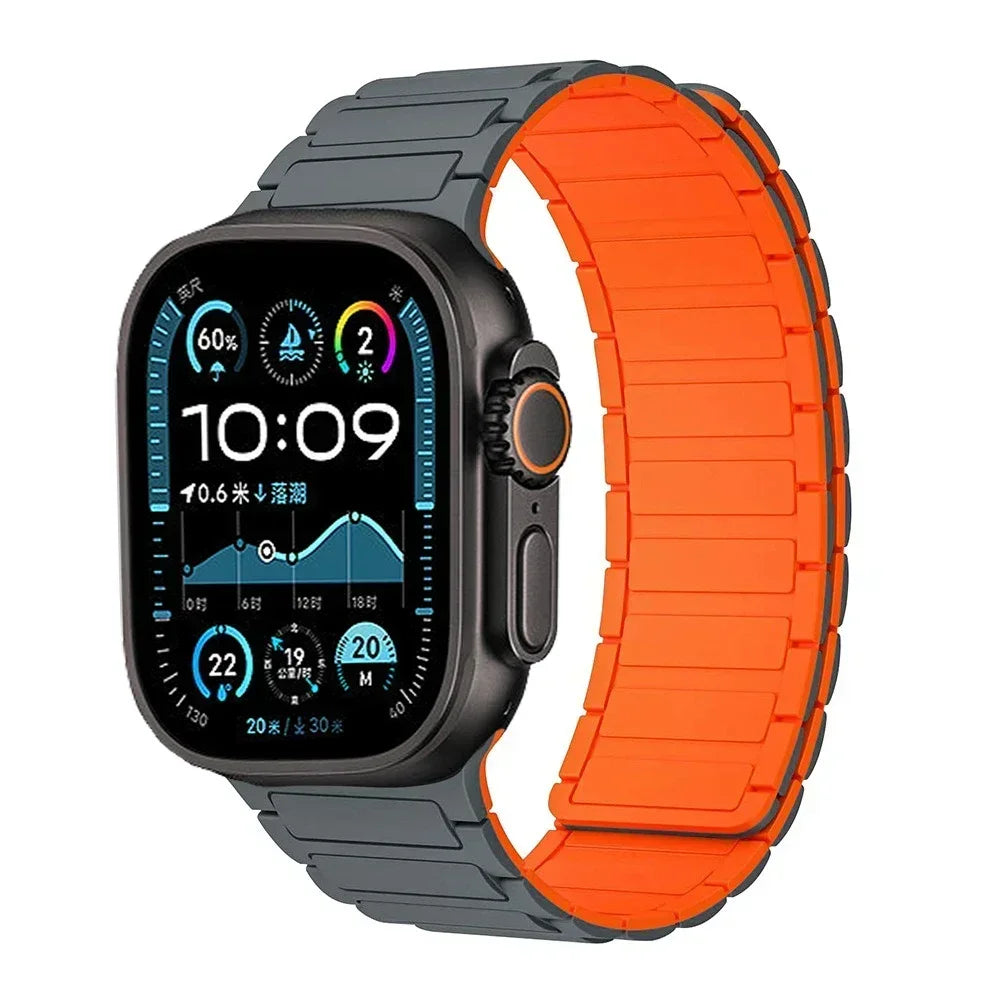 Magnetic Loop band for Apple Watch Ultra 2 1 band 49mm 10 9 8 7 46mm 42mm 45mm 41mm Silicone band Apple Watch 6 5 4 SE 40mm 44mm