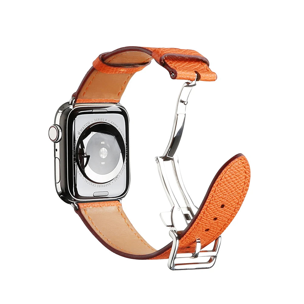 Genuine Leather band For Apple Watch Series 11 10 9 8 SE 3 band 46mm 44mm 41mm 45mm 42mm 38mm band Apple Watch Ultra 3 2 1 49mm