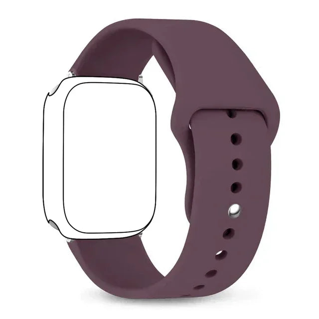 Silicone band For Apple Watch band 46mm 42mm 45mm 44mm 49mm 41mm 40mm 38mm band Apple Watch Series 10 9 8 Ultra 7 SE 3 4 6 Band