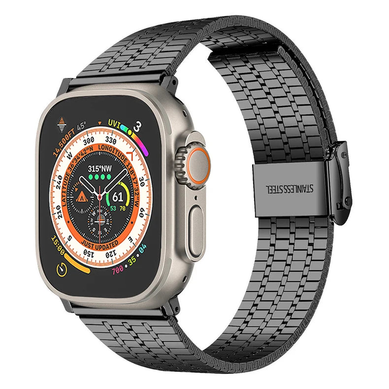 Stainless Steel band for Apple Watch Ultra 2 49mm Series 10 46mm 42mm 44mm 45mm 41mm metal band Apple Watch 9 8 7 6 SE 5 4 band