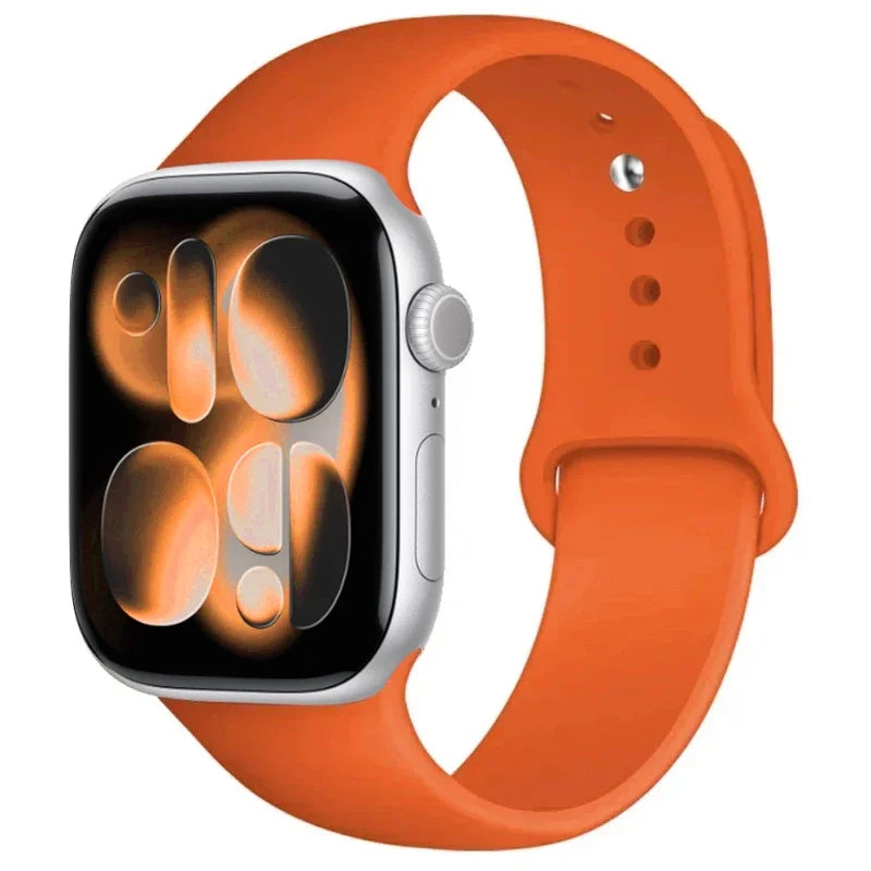 For Apple Watch band 46mm 42mm 45mm 44mm 40mm Silicone sport band Apple Watch Series 11 10 8 7 6 5 4 SE 9 Ultra 3 2 49mm band