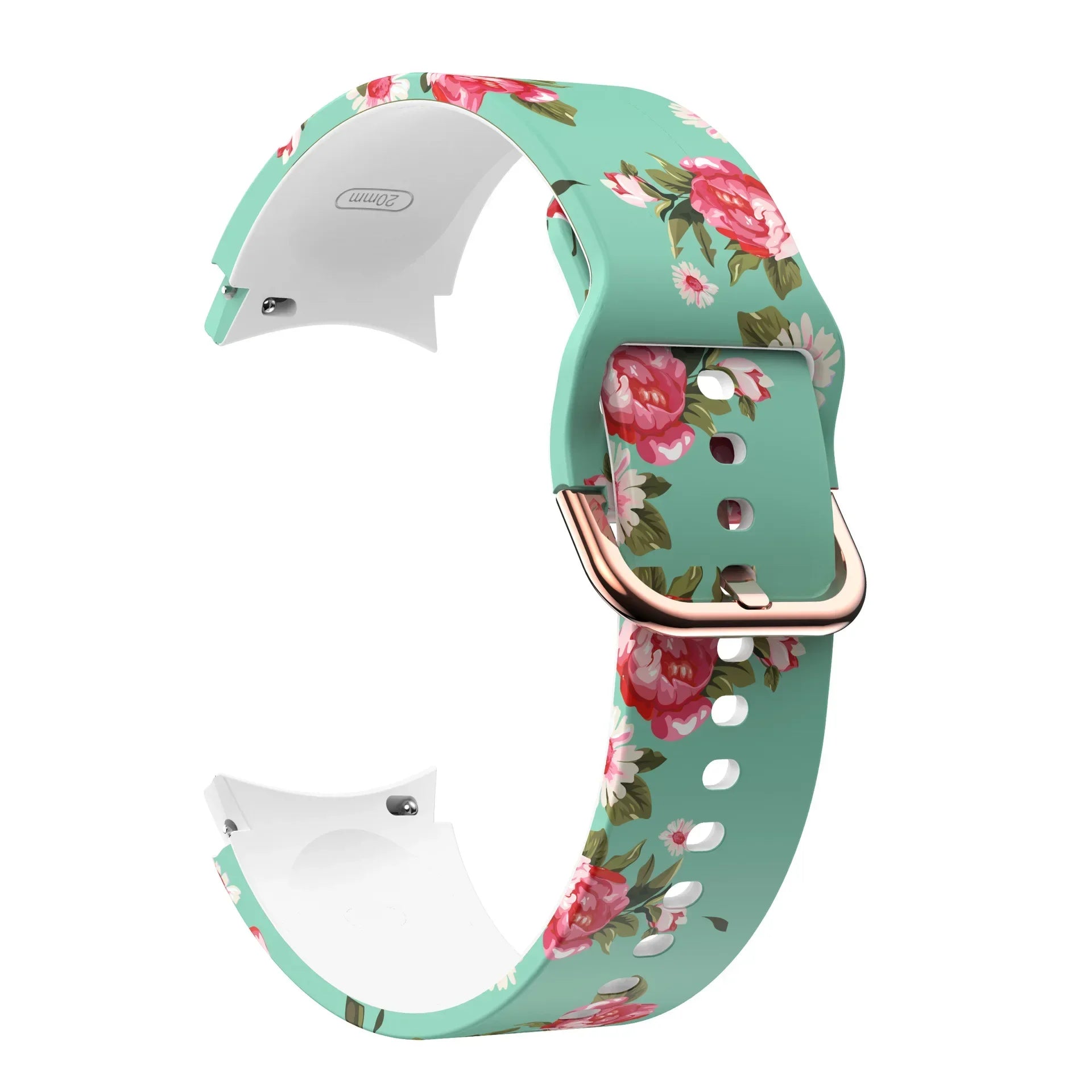 Printed Silicone Strap For Samsung Galaxy FE 4/5/6/7 40mm 44mm Colors Bracelet Watchband For Watch 4-6 Classic 47mm43mm 46mm42mm
