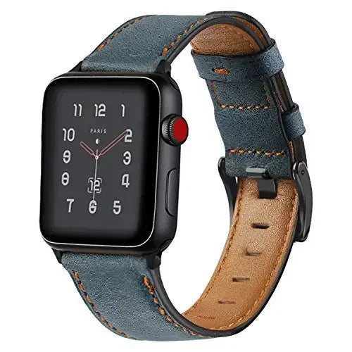 Leather band for Apple Watch band 45mm 41mm 40mm 44mm 42mm 38mm belt Retro band Apple Watch Series 5 4 3 SE 6 7 8 9 Ultra 2 49mm