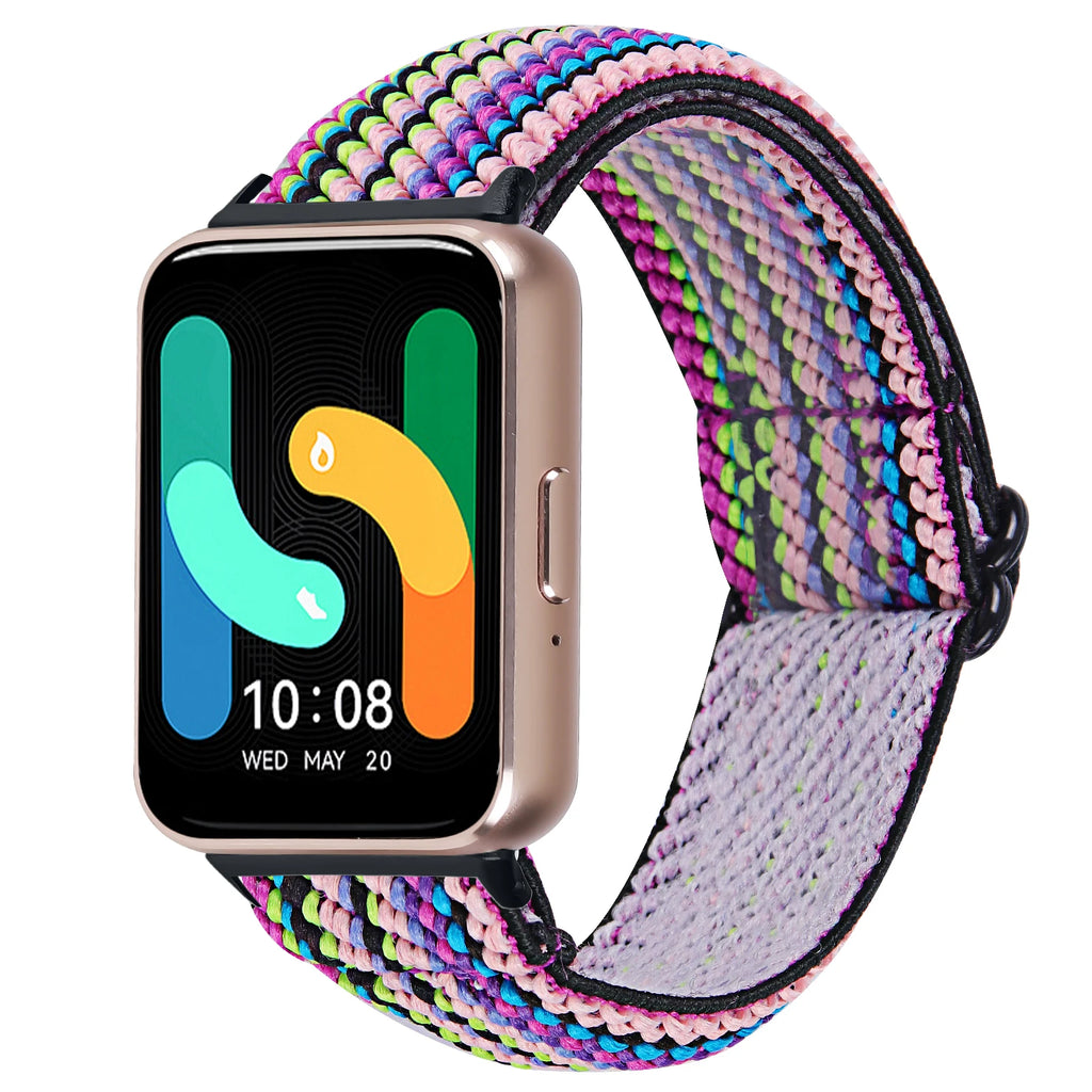 Tie Dye Print Strap For Samsung Galaxy Fit 3 Weaves Elastic Wristband For Samsung Galaxy Fit 3 SM-R390 Sport Vintage Watchband