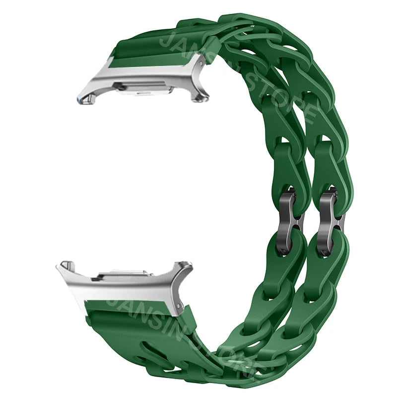 Silicone Band for Samsung Galaxy Watch 8 40mm 44mm Sports Strap Correa Wristband Breathable Bracelet For Galaxy 8 Classic 46mm