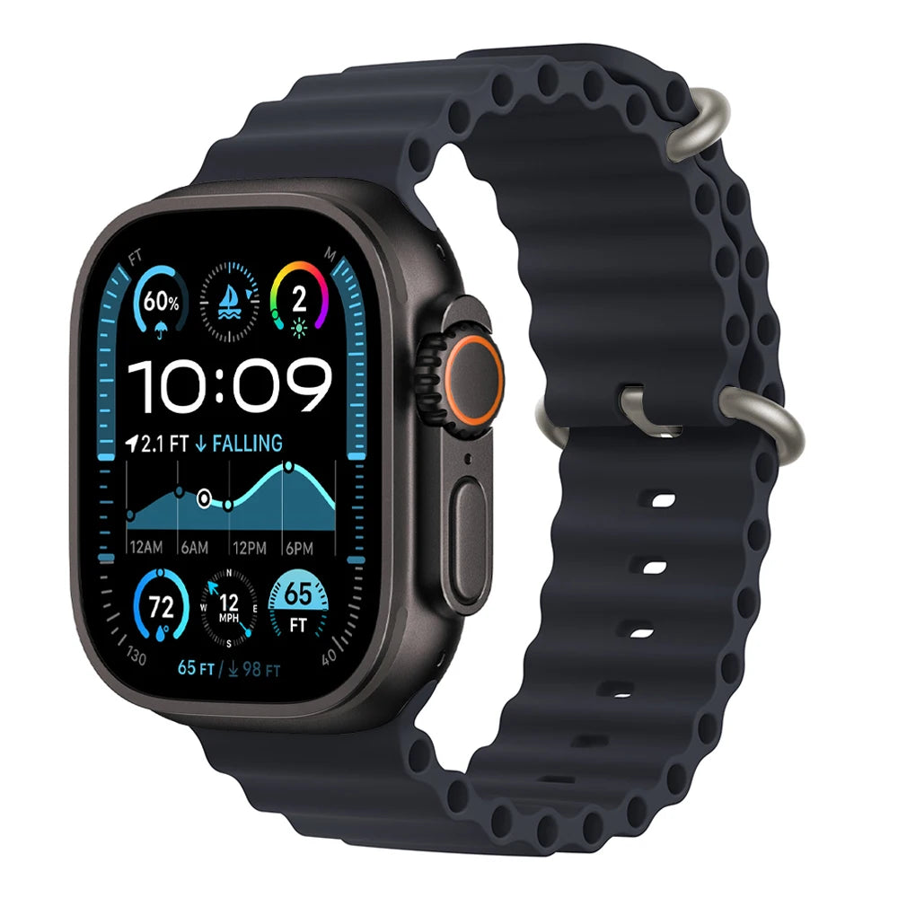 Ocean band for Apple Watch Ultra 3 2 band 49mm 46mm 44mm 40mm 45mm 41mm 42mm Correa band Apple Watch Series 11 10 9 SE 8 7 6 5 4