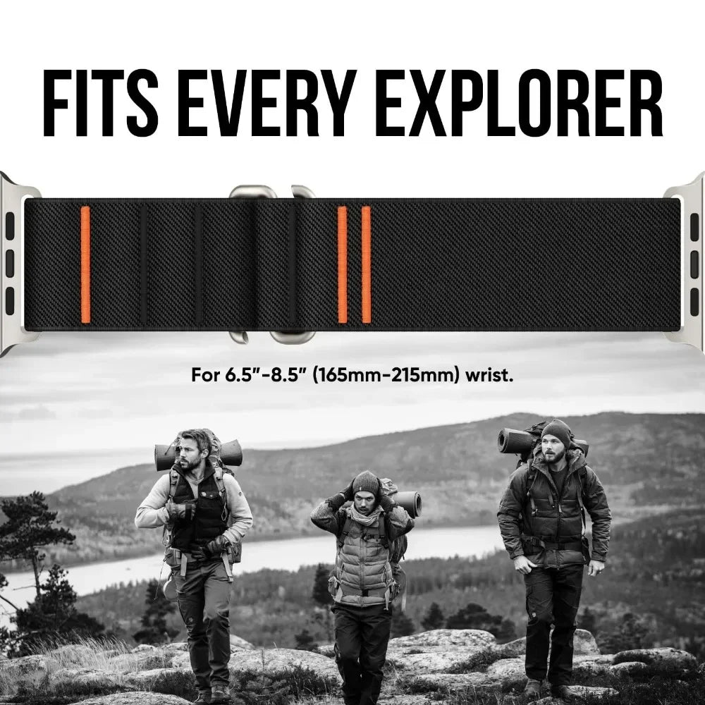 Sport Nylon Loop band for Apple Watch band 49mm 46mm 42mm 45mm 44mm band for Apple Watch Series Ultra 2 10 9 8 7 SE 6 5 4 Correa