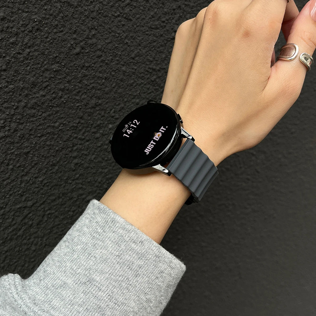 Ocean Silicone Loop Strap For Samsung Galaxy Watch 7 6 5 40mm 44mm Adjustable Bracelet Watchband For Galaxy 4 6 Classic 20/22mm