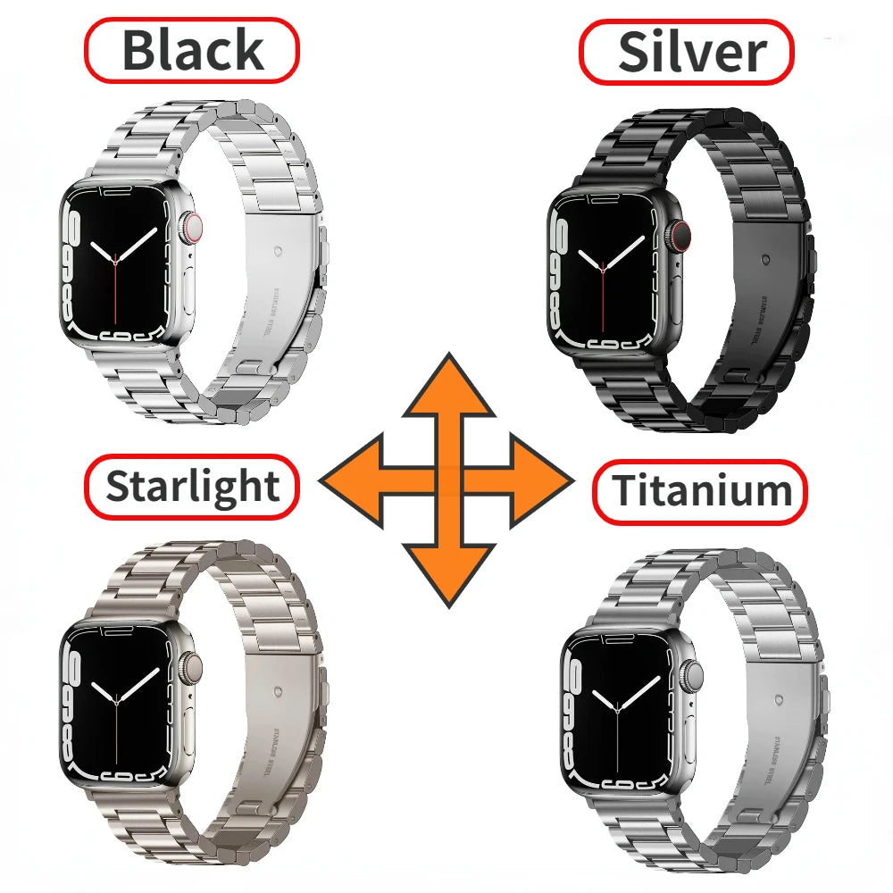 Metal band for Apple Watch band 49mm 45mm 41mm 44mm 40mm 42mm 46mm Stainless steel band Apple Watch 11 10 Ultra 9 8 7 6 5 SE band