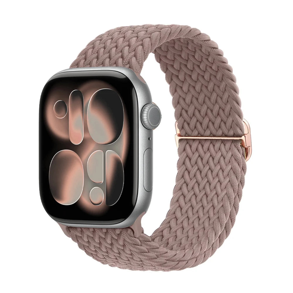 band for Apple Watch 11 band 42mm 46mm 44mm 40mm 45mm Apple Watch Ultra 3 49mm Elastic Braided band correa Series 10 9 8 7 6 SE