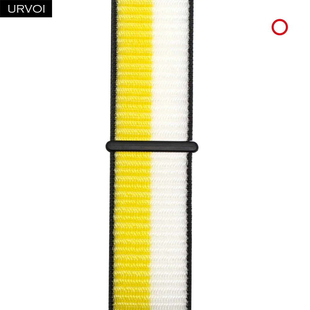 URVOI Sport Loop for Apple Watch Ultra 3 2 Series 11 10 9 8 SE3 Nylon loop for Apple Watch sport band 42mm 46mm breathabe hook fastener