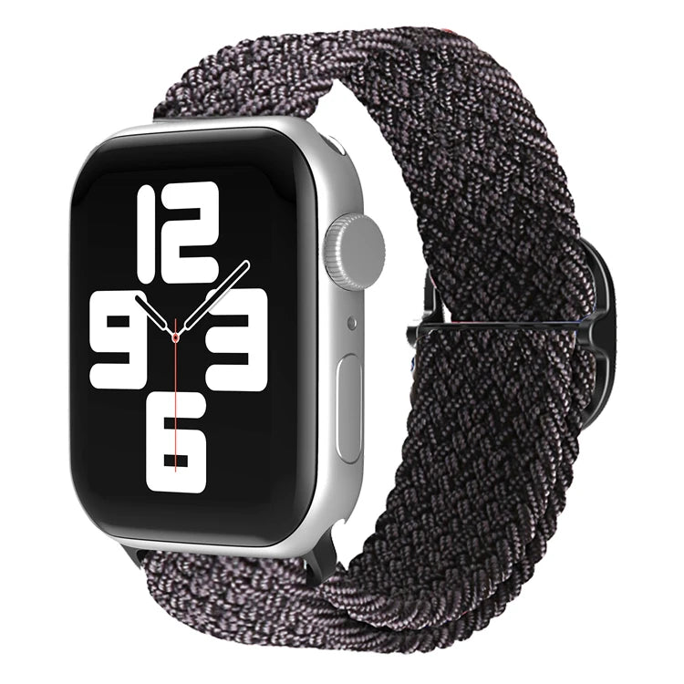 Braided Loop For Apple Watch band 49mm 44mm 45mm 41mm 42mm 38mm 40mm Elastic Solo band Apple Watch Ultra Series 7 SE 3 6 8 Band