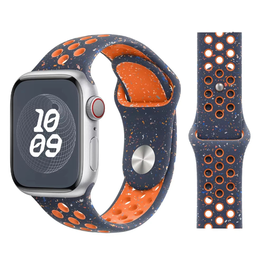 Official band For Apple Watch band 11 42mm 46mm 44mm 41mm 40mm 45mm Silicone band Apple Watch 10 9 8 7 6 5 SE 3 Ultra 3 2 49mm