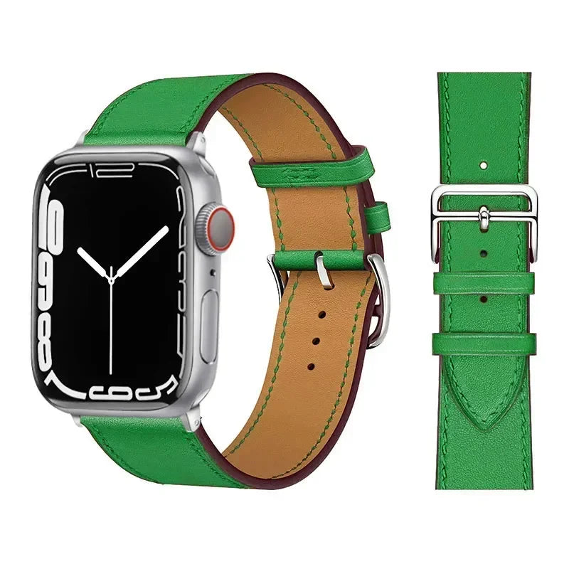 Sport Leather Watch band for Apple Watch band 44mm 38mm 42mm 46mm 40mm 41mm 49mm 45mm band Apple Watch Series Ultra 2 10 9 8 7 6 5 4 SE