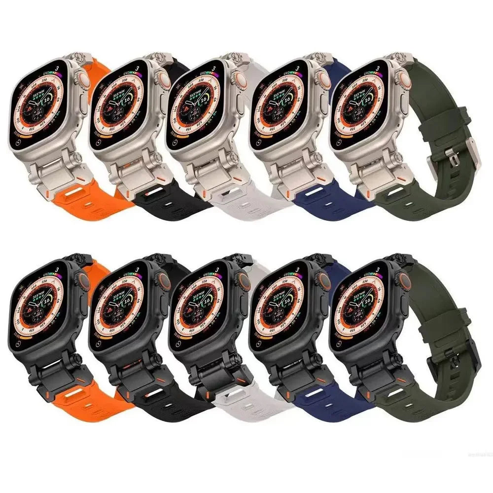 Single Tour band for Apple Watch Ultra 49mm band 44mm 45mm 46mm Men sport band Apple Watch Series 11 10 9 8 7 6 SE Luxury band