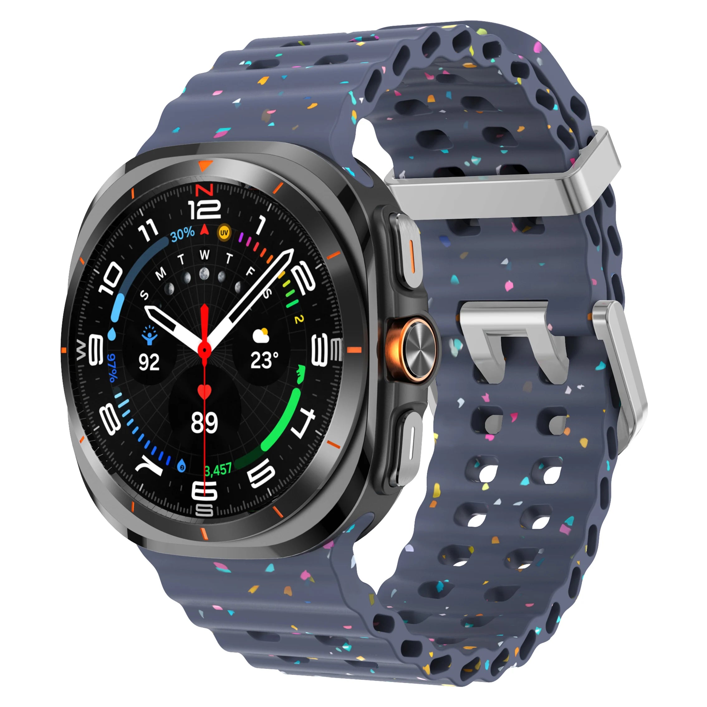 Silicone Breathable Strap For Samsung Galaxy Watch Ultra 47mm Marine Wristband Bracelet Galaxy Watch Ultra(2025) 47mm Watchband