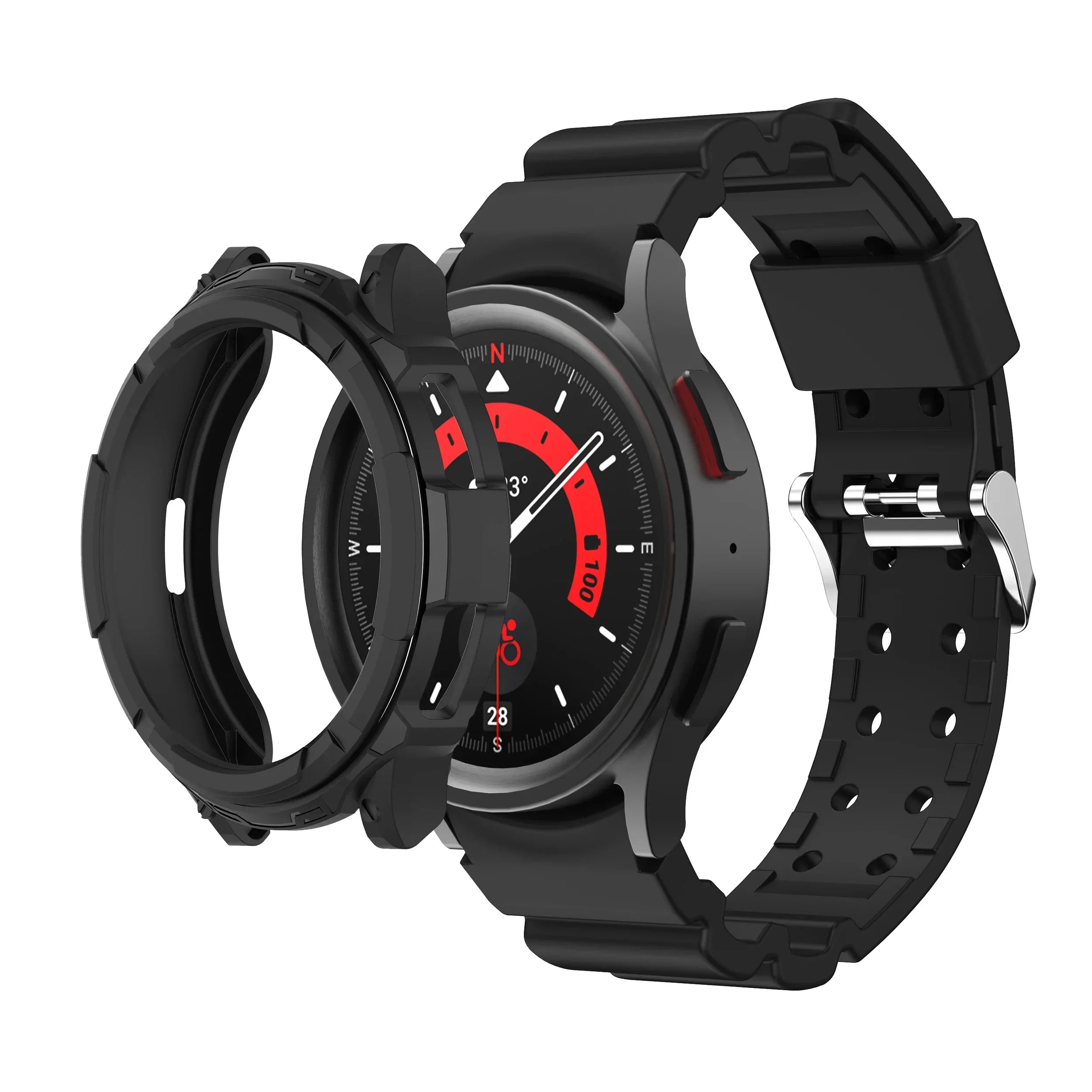 Silicone Strap+Case for Samsung Galaxy Watch 6 Classic 43mm 47mm Sport Loop Band Screen Protective Cover for SAMSUNG 6Classic