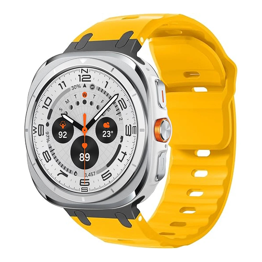 Metal+Silicone Band For Samsung Galaxy Watch Ultra 47mm Accessories Sport wrist belt Bracelet correa Galaxy Watch7 8 Ultra Strap