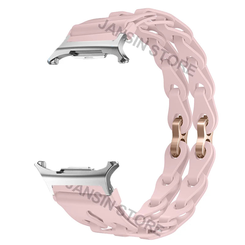 Silicone Band for Samsung Galaxy Watch 8 40mm 44mm Sports Strap Correa Wristband Breathable Bracelet For Galaxy 8 Classic 46mm