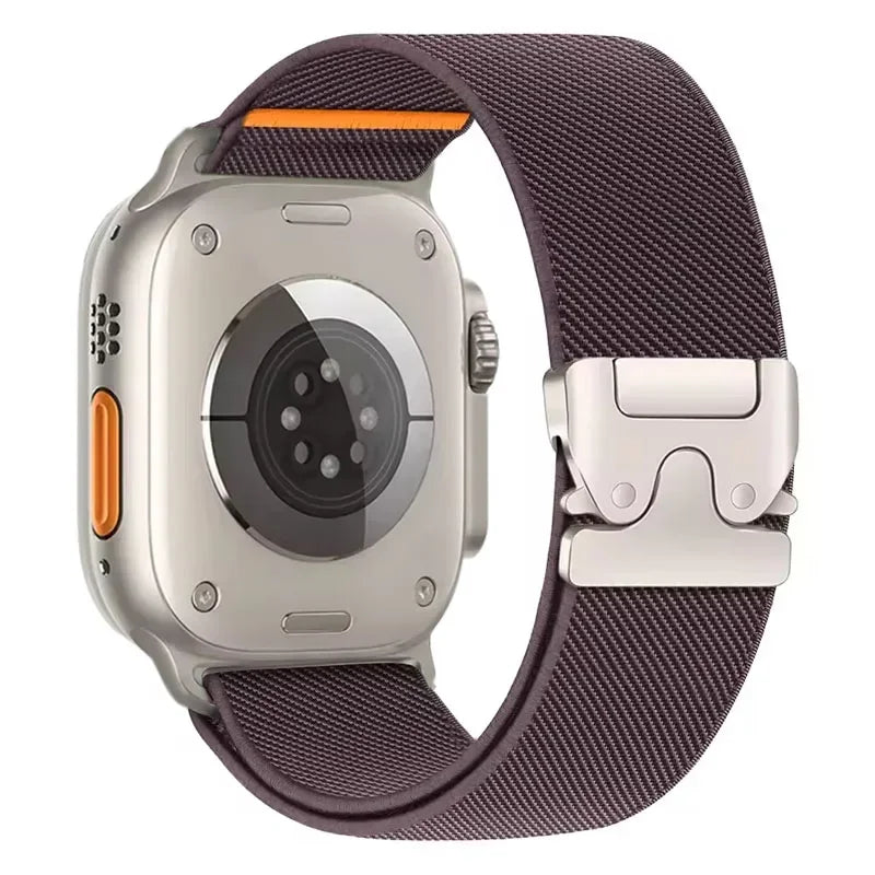 Nylon band for Apple Watch band 46mm 45mm 44mm 49mm 42mm 41mm 40mm Breathable Wristband Apple Watch Series Ultra 11 10 9 8 7 6 5 SE