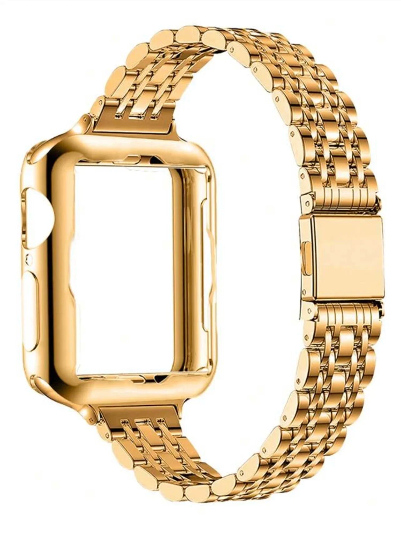 New 2 in1 band protective shell case For Apple Watch cover band Series 11 10 9 8 7 6 5 4 38mm 40mm 41mm 42mm 44mm 45mm 46mm