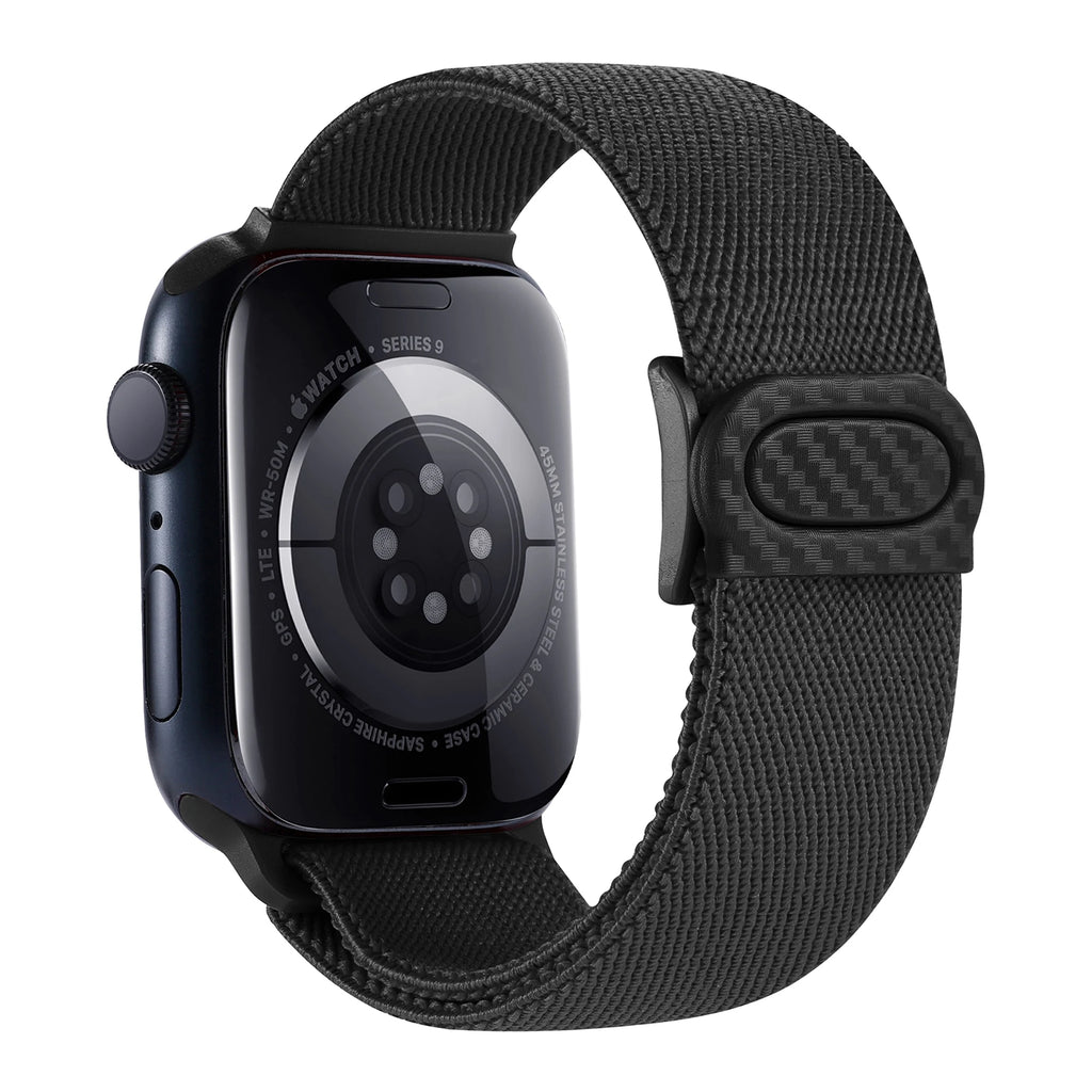 Nylon band For Apple Watch band 42mm 46mm 45mm 40mm 44mm 41mm 49mm Elastic carbon band Apple Watch Series11 10 9 8 7 SE Ultra 2 3 band