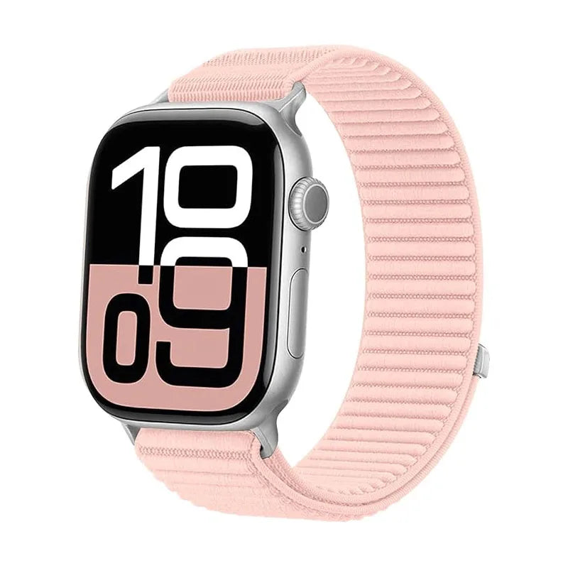 Nylon loop for Apple Watch band Series 10 9 8 7 6 5 4 SE Ultra2 49mm 46mm 45mm 44mm 42mm 41mm 40mm Belt band Correa Apple Watch band