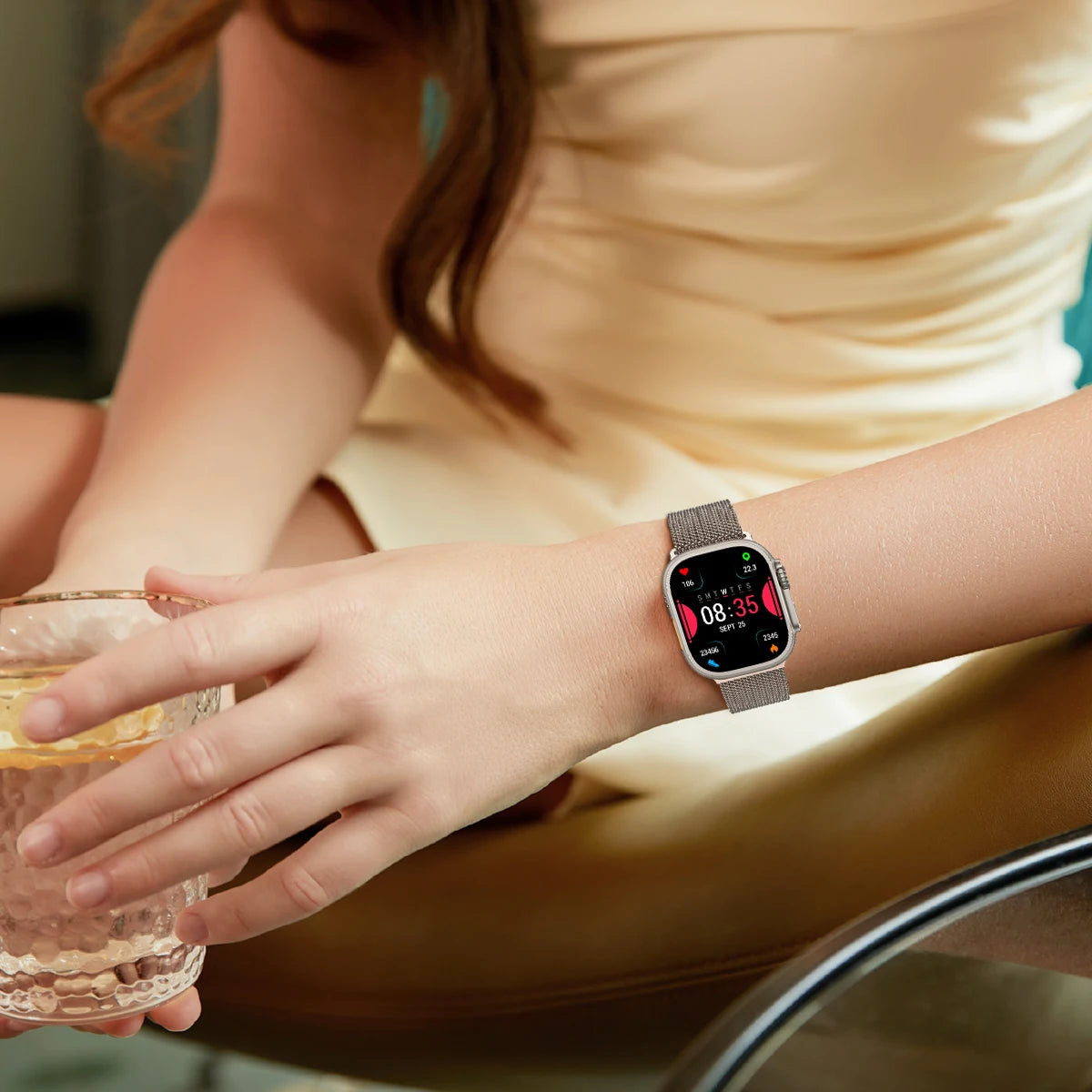 Milanese band for Apple Watch band Ultra 2 49mm 46mm 42mm 44mm 45mm 41mm 40mm Loop band for Apple Watch Series 10 9 7 8 5 6 SE 5