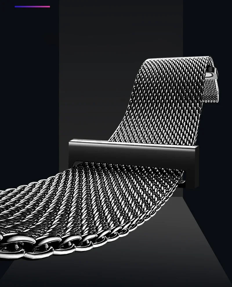 22mm 20mm band for Samsung Galaxy Watch 5-pro-6-4-Classic Milanese loop Metal magnetic starlight bracelet Huawei GT 4-3-2e strap
