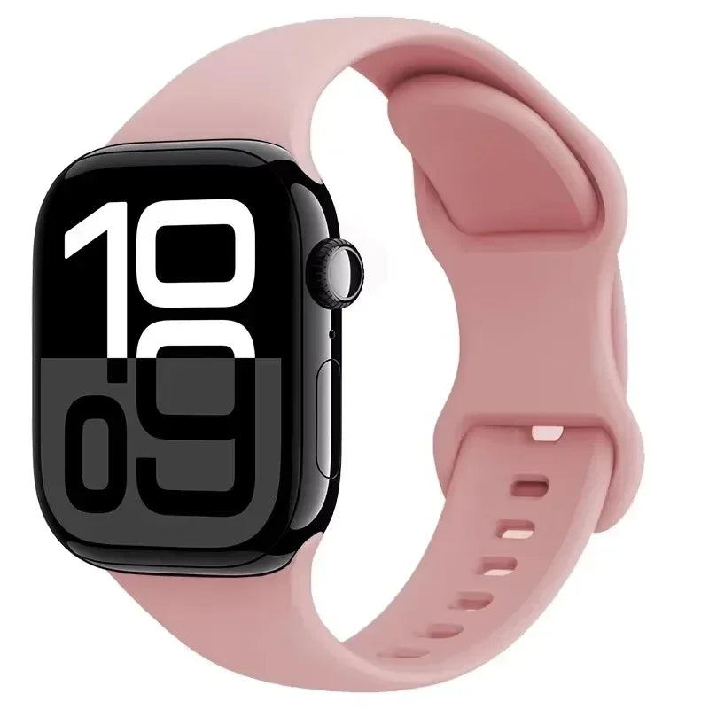 Silicone band For Apple Watch band 11 10 9 8 7 46mm 42mm 45mm 41mm band Wristband Apple Watch Ultra 3 49mm 6 5 4 SE 44mm 40mm Belt