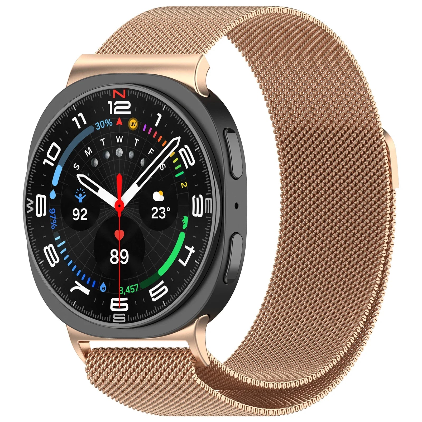 Milanese Magnetic Strap for Samsung Galaxy Watch 8 44mm 40mm Classic 46mm Metal Breathable Replaceable Galaxy Watch Ultra 47mm