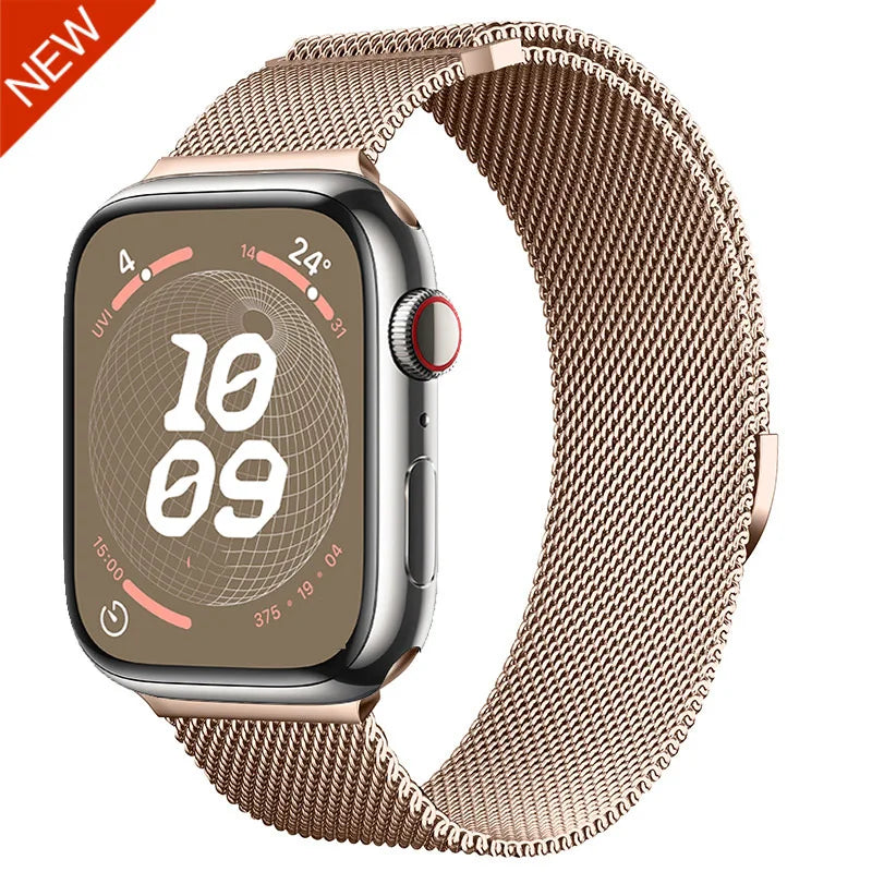 Milanese band for Apple Watch 44mm 40mm 45mm 41mm 46mm 42mm 38mm 49mm metal band Apple Watch Series 11 10 Ultra 9 8 7 6 5 SE3 band