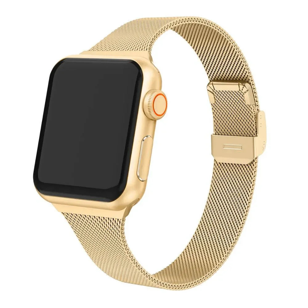 Milanese band for Apple Watch 44mm 40mm 45mm 41mm 46mm 42mm 38mm 49mm metal band Apple Watch Series 10 Ultra 9 8 7 6 5 4 3 SE band