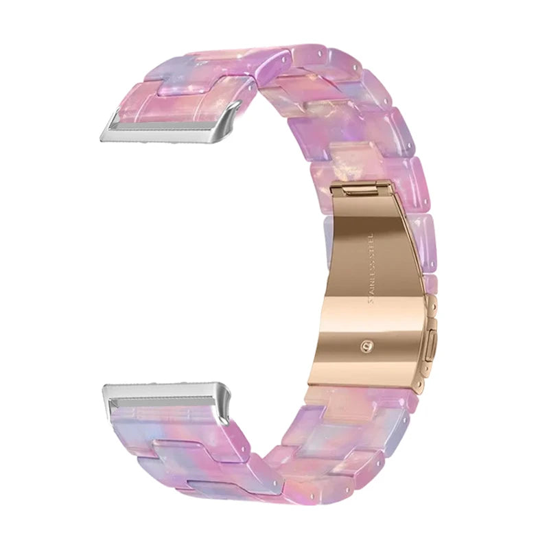 Resin Strap Compatible with Samsung Galaxy Fit3 Quick Release Men Women Bracelet for Galaxy Fit 3 Strap