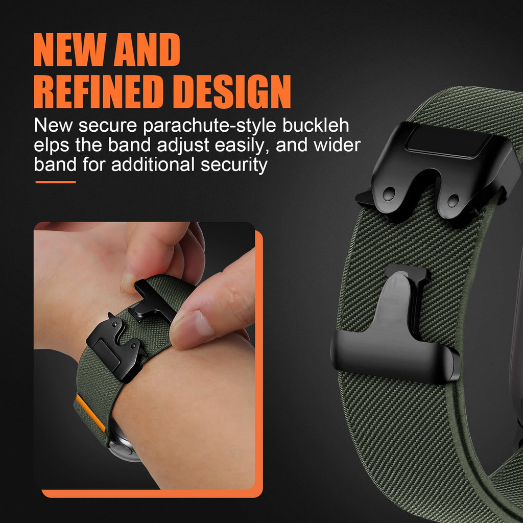 Parachute band For Apple Watch Ultra 2 band 49mm 45mm 46mm 44mm 42mm 40mm 41mm correa band Apple Watch Series 10 9 8 7 6 3 SE