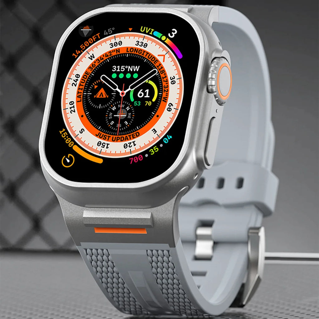 Men's sport band suitable for Apple Watch S11 10 46mm Ultra 3 49mm 45mm 44mm 40mm 38mm silicone band suitable for Apple Watch 987SE6453