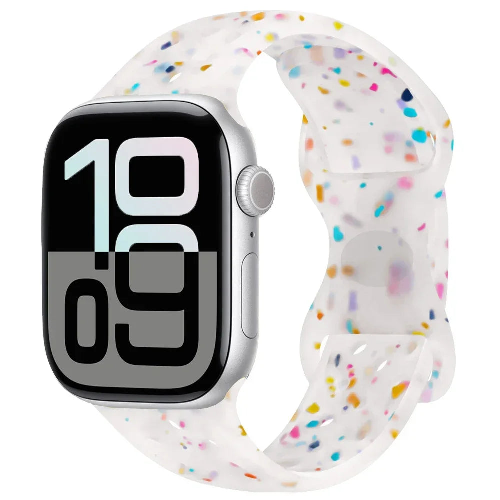 Silicone band for Apple Watch Series 11 10 46mm 42mm Sport band Apple Watch 9 8 7 6 5 SE 4 Ultra 3 2 49mm 45mm 44mm 40mm 41mm Band