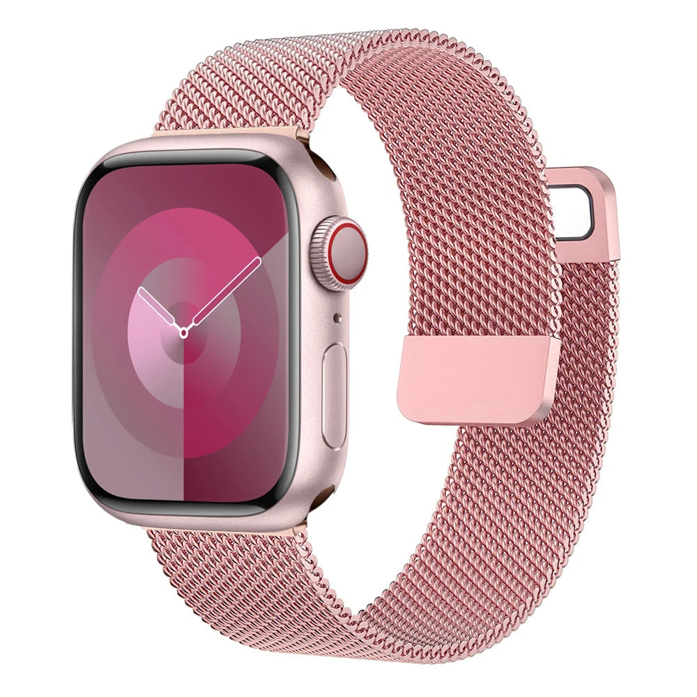 Milanese Loop band For Apple Watch band 44mm 40mm 45mm 49mm 41mm 42mm 38mm Correa band Apple Watch Series 3 4 5 6 SE 7 8 9 Ultra2