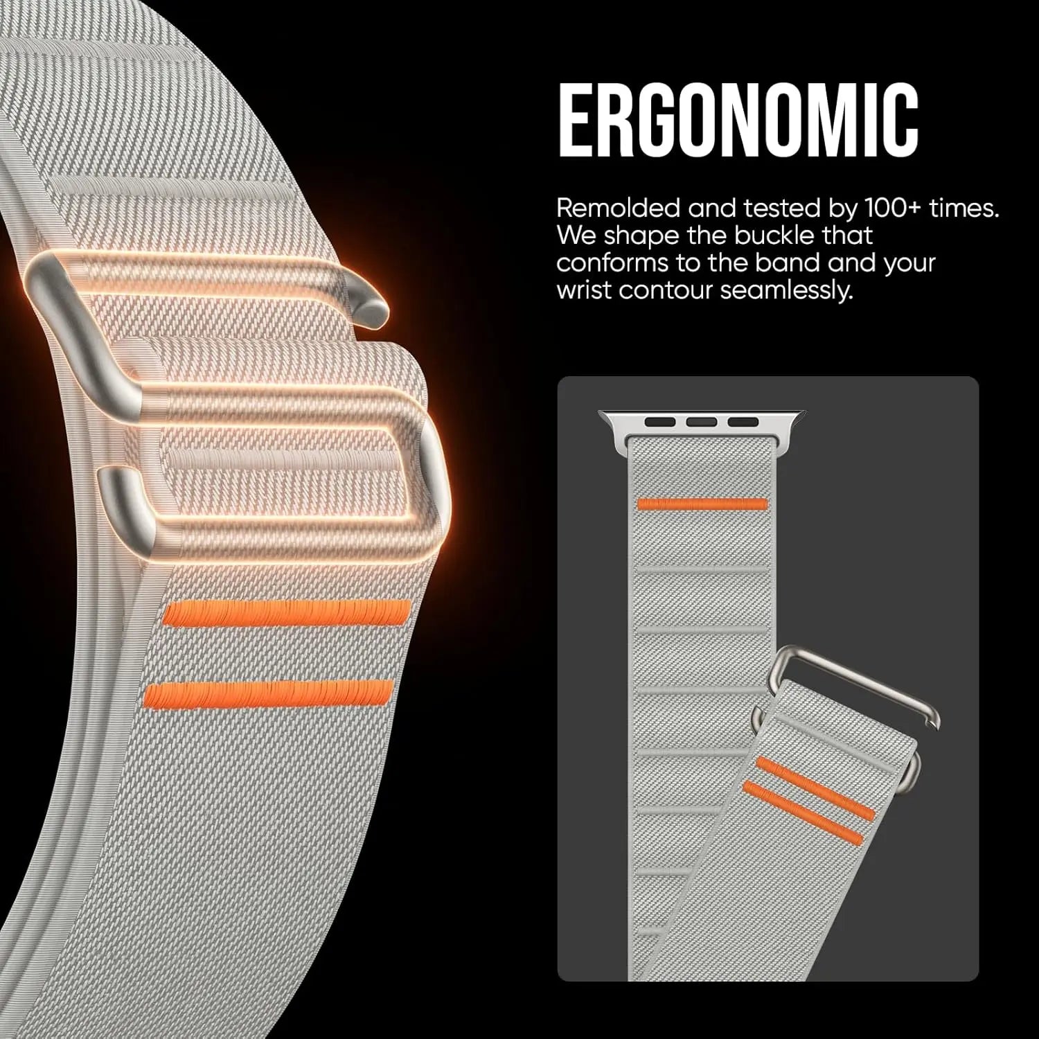 Sport Nylon Loop band for Apple Watch band 49mm 46mm 42mm 45mm 44mm band for Apple Watch Series Ultra 2 10 9 8 7 SE 6 5 4 Correa