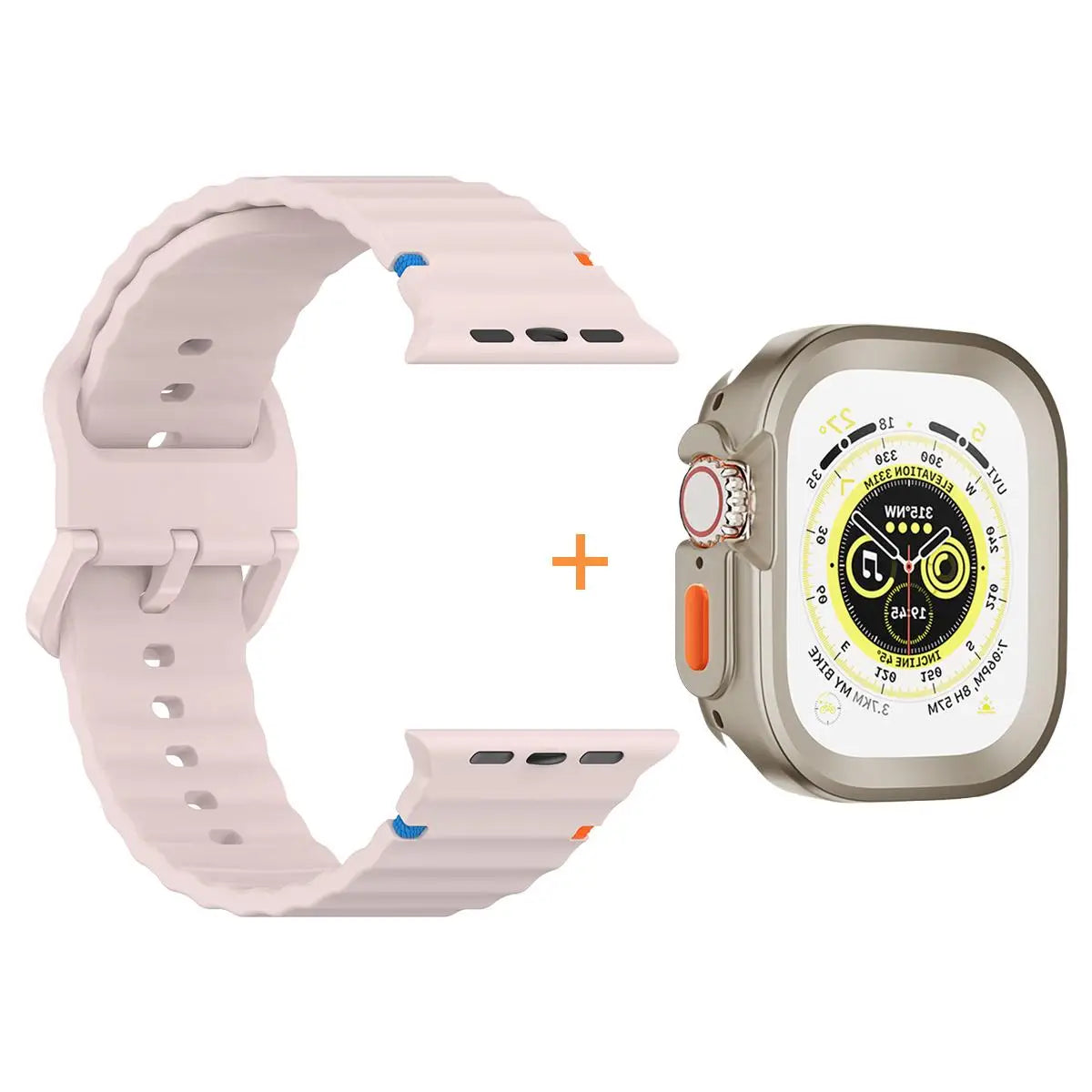 Silicone Case+band For Apple Watch Ultra 3 49mm 42mm 46mm 44mm 40mm 45mm 41mm band cover for Apple Watch Series 11 10 SE 3 9 8 7