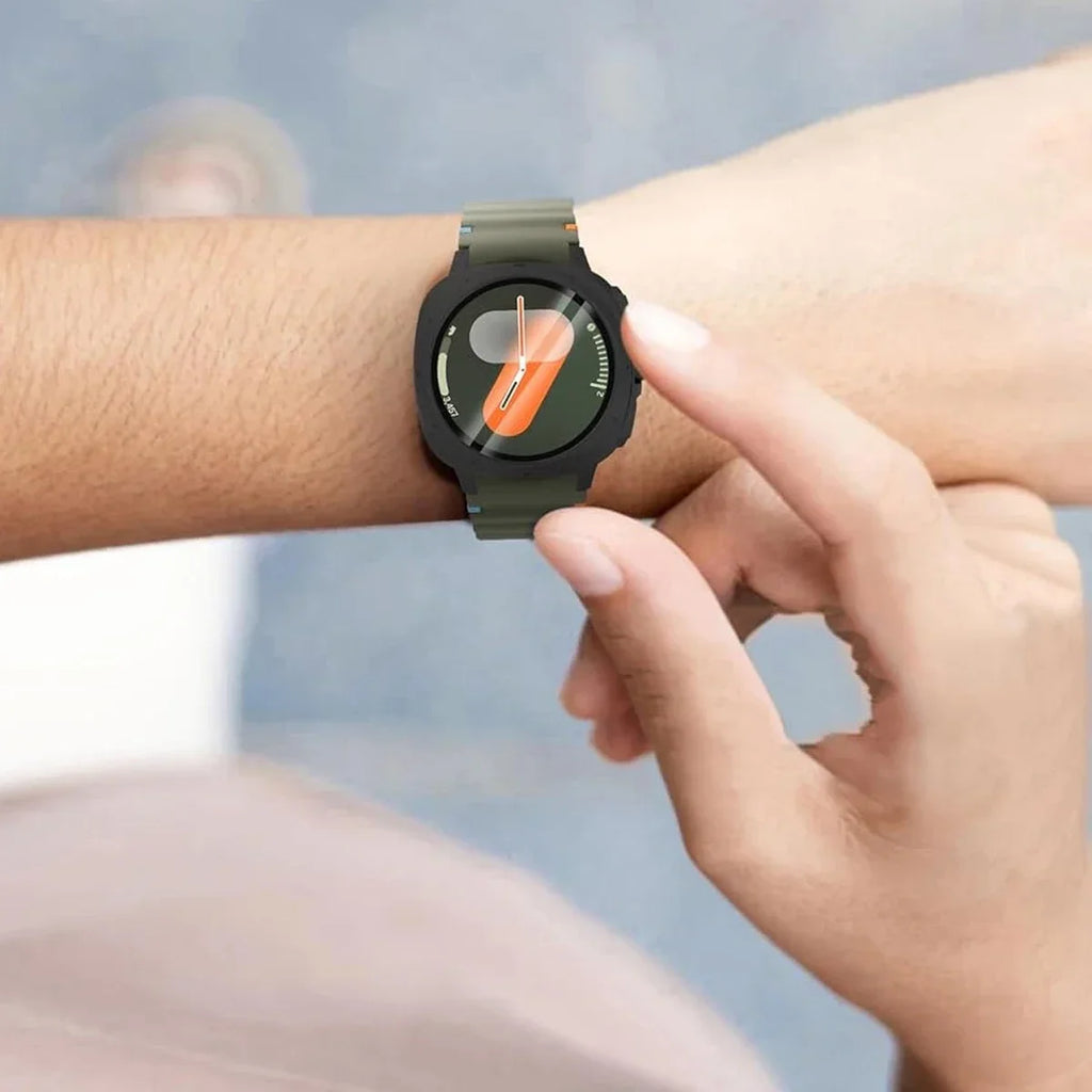 Case+Strap for Samsung Galaxy Watch 7 40mm 44mm Appearance Upgrade Ultra 47mm for Galaxy Watch 7 Sports silicone Bracelet