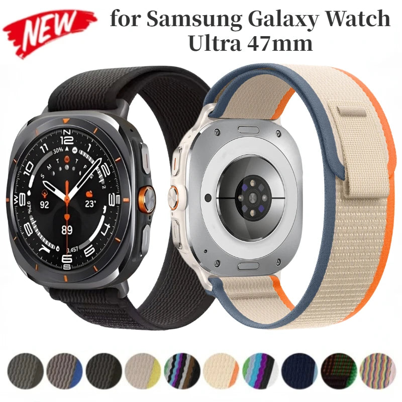 No Gap Official Trail Loop Strap for Samsung Galaxy Watch 8 Ultra 47mm Nylon Band Bracelet Wristband For Galaxy Watch Ultra 47mm