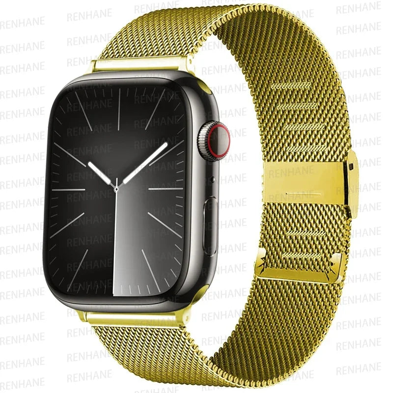 Milan band for Apple Watch band Ultra 2 49mm 40mm 44mm 42mm 40mm 46mm 41mm 45mm Buckle band Apple Watch Series 10 9 8 7 SE 6 5 4